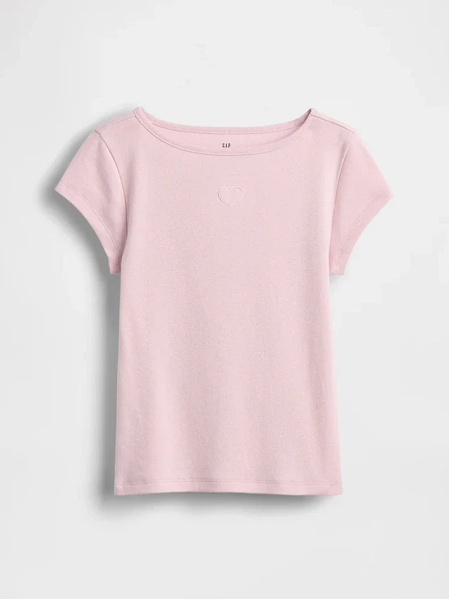 Camiseta ajustada de manga corta para niños