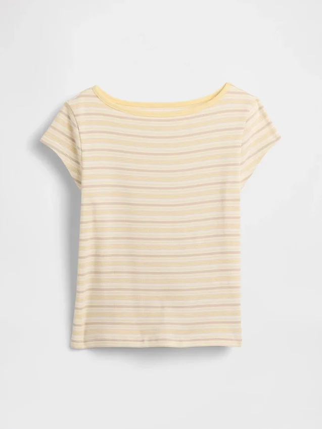 Camiseta ajustada de manga corta para niños