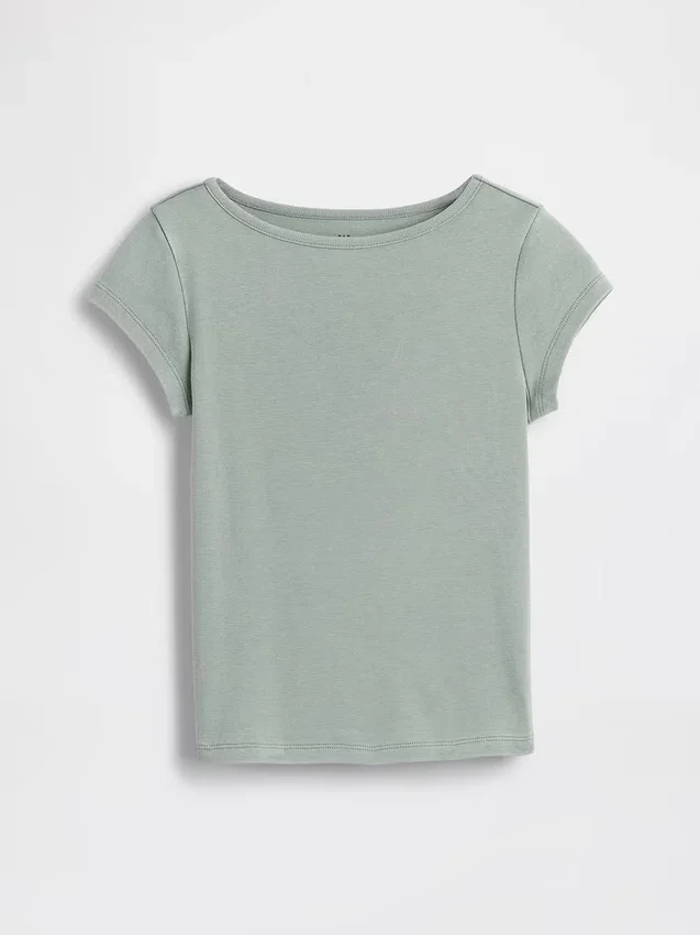 Camiseta ajustada de manga corta para niños