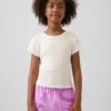Camiseta ajustada de niño con canalé multicolor