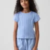 Camiseta ajustada de niño con canalé multicolor