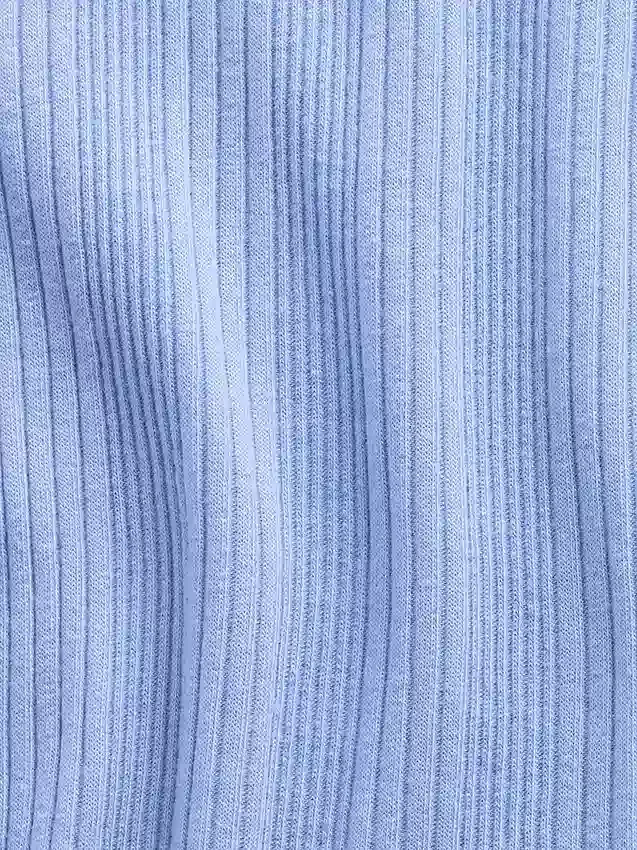 Camiseta ajustada de niño con canalé multicolor