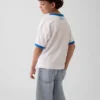 Camiseta azul para niños «Relaxed Logo»
