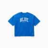 Camiseta azul para niños «Relaxed Logo»