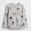 Camiseta con bolsillo para bebés y niños, combinable