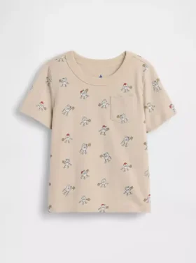 Camiseta con bolsillo para bebés y niños pequeños, combinable