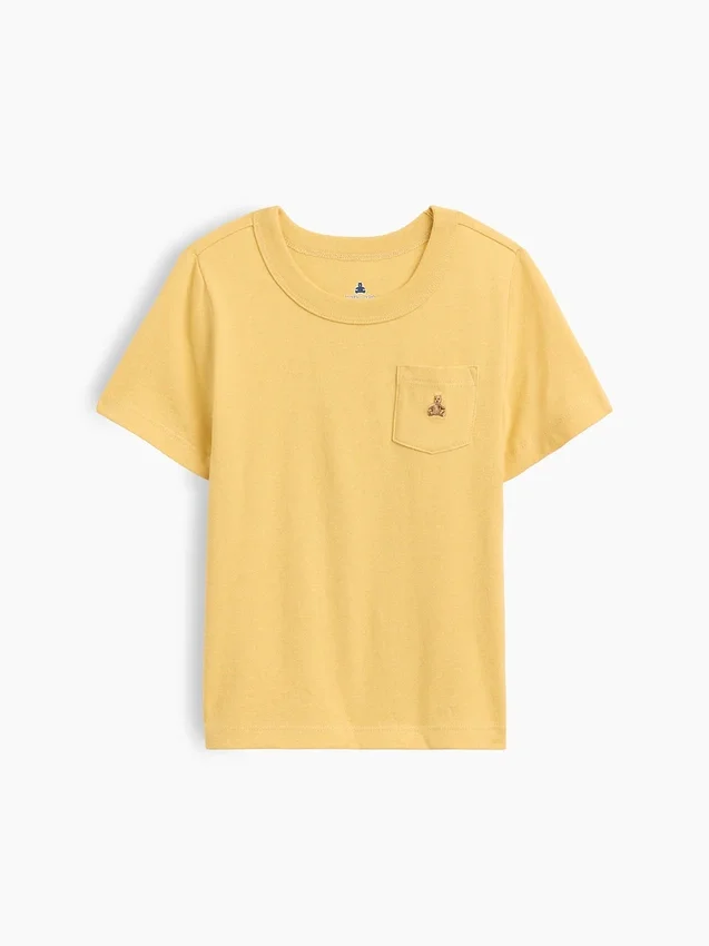 Camiseta con bolsillo para bebés y niños pequeños, combinable