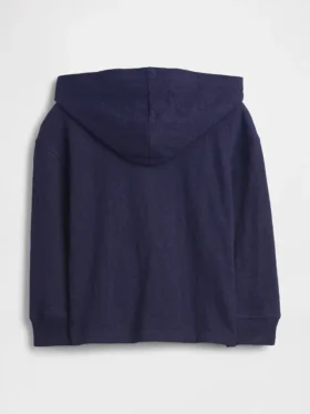 Camiseta con capucha de algodón orgánico para bebés y niños pequeños