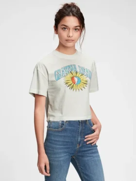 Camiseta con diseño de banda para adolescentes