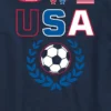 Camiseta con diseño de camiseta de fútbol de EE. UU. para niños