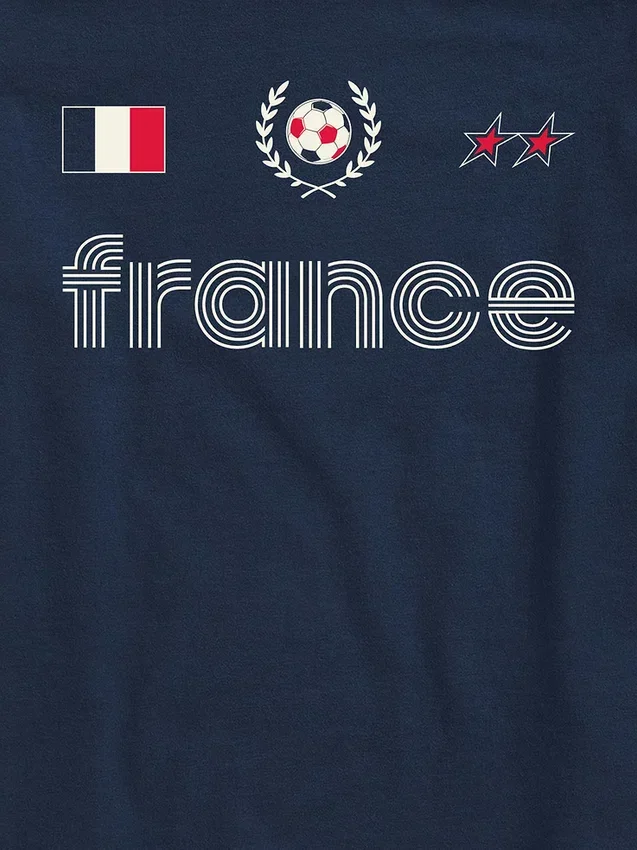 Camiseta con diseño de camiseta de fútbol de Francia para niños