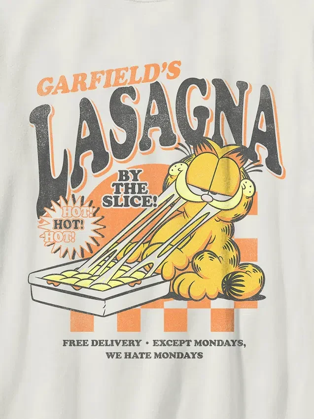 Camiseta con diseño de Garfield «Lasagna» para niños