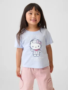 Camiseta con diseño de Hello Kitty para niños pequeños