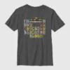 Camiseta con diseño de la tabla periódica de Nintendo para niños