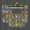 Camiseta con diseño de la tabla periódica de Nintendo para niños