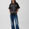 Camiseta con diseño de Led Zeppelin de corte holgado