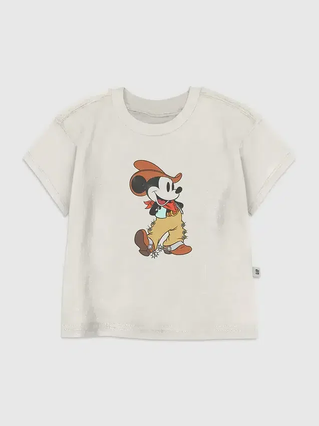 Camiseta con diseño de Mickey Mouse vaquero para niños pequeños