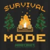Camiseta con diseño de Minecraft para niños en modo Supervivencia