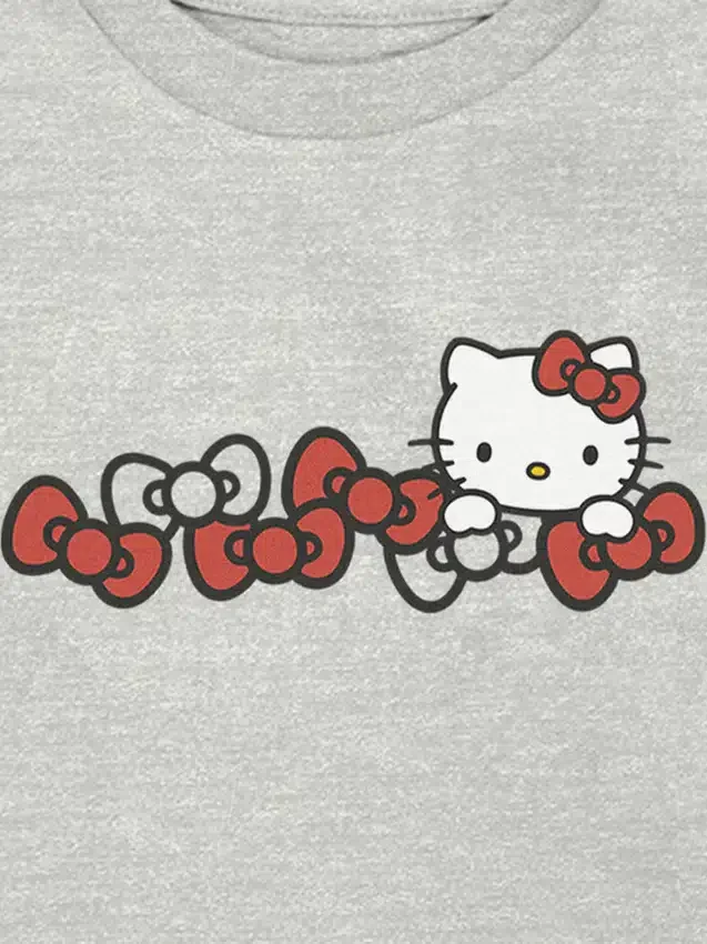 Camiseta con diseño de moños de Hello Kitty para niños pequeños