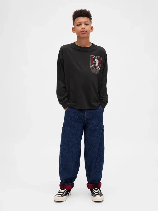 Camiseta con diseño de Stranger Things para niños