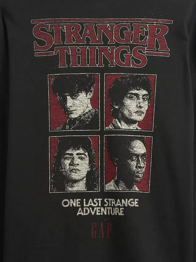 Camiseta con diseño de Stranger Things para niños