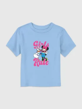 Camiseta con diseño gráfico «Girls Rule» de Mickey y sus amigos para niñas pequeñas