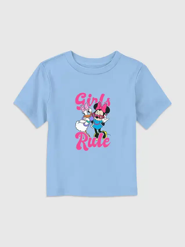 Camiseta con diseño gráfico «Girls Rule» de Mickey y sus amigos para niñas pequeñas