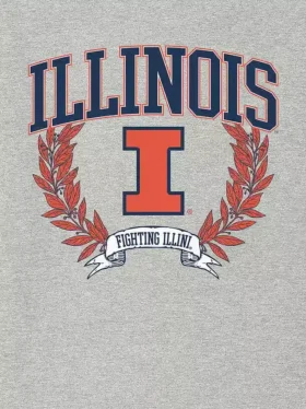 Camiseta con diseño gráfico oscuro «Laurels» de la Universidad de Illinois