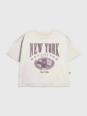 Camiseta con diseño «Kids New York College»