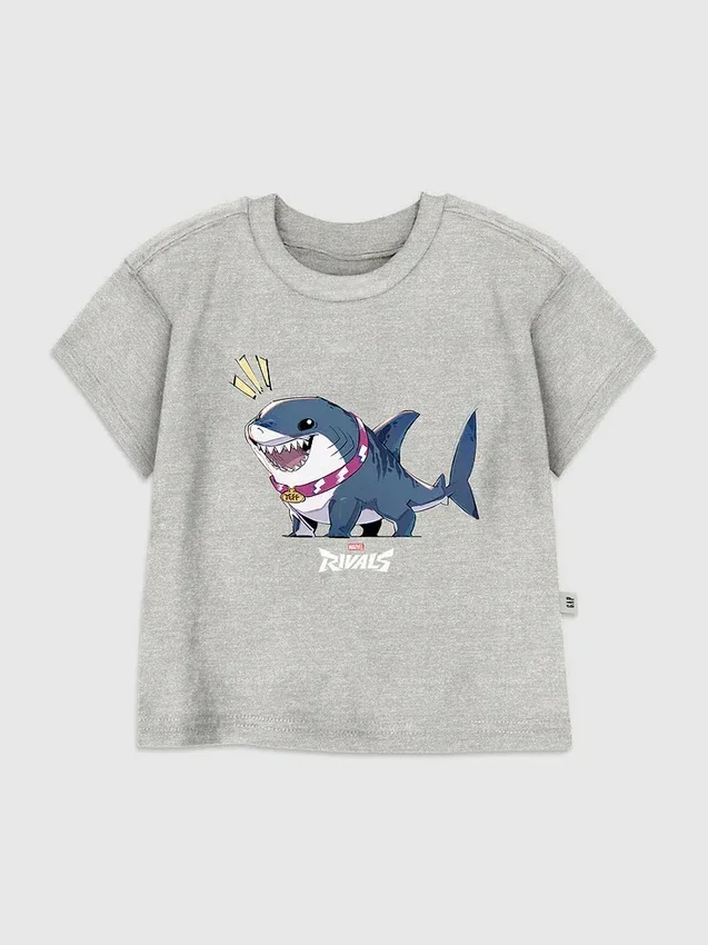 Camiseta con diseño «Marvel Rivals: Jeff the Shark» para niños pequeños