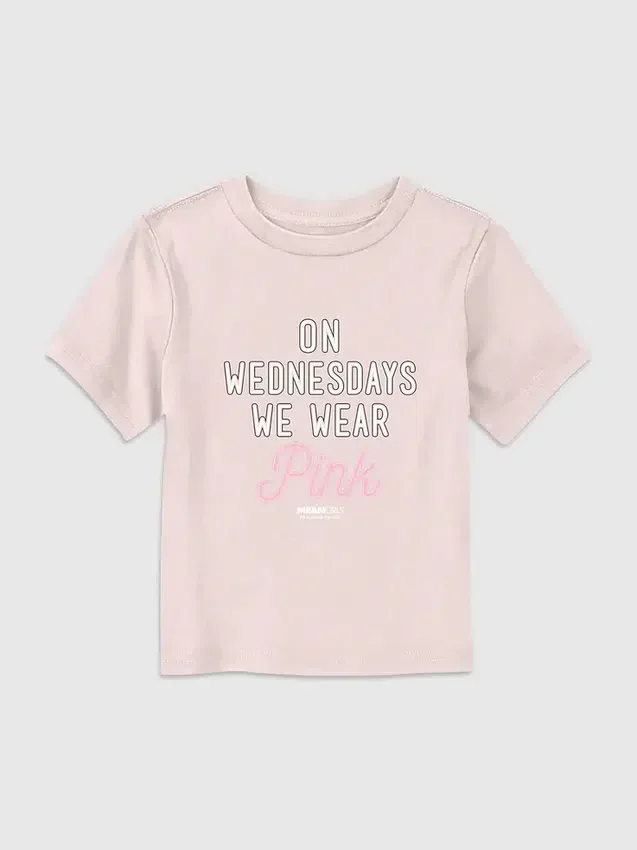Camiseta con diseño «Mean Girls: los miércoles nos vestimos de rosa» para niños pequeños