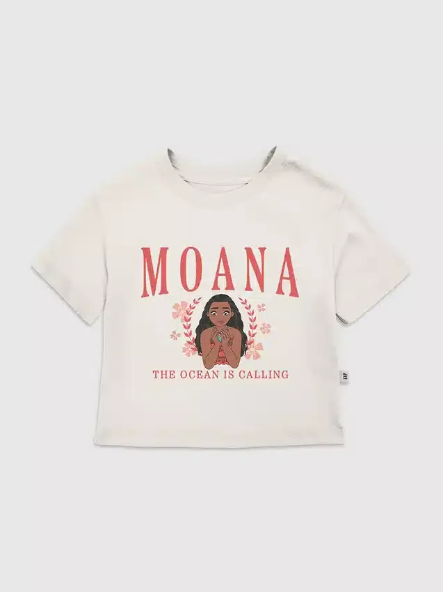 Camiseta con diseño «Moana Collegiate» para niños pequeños