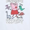 Camiseta con diseño «Peppa Pig, la experta en dinosaurios» de pantalón corto para niños pequeños
