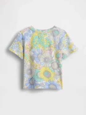 Camiseta con estampado combinable para bebés y niños pequeños
