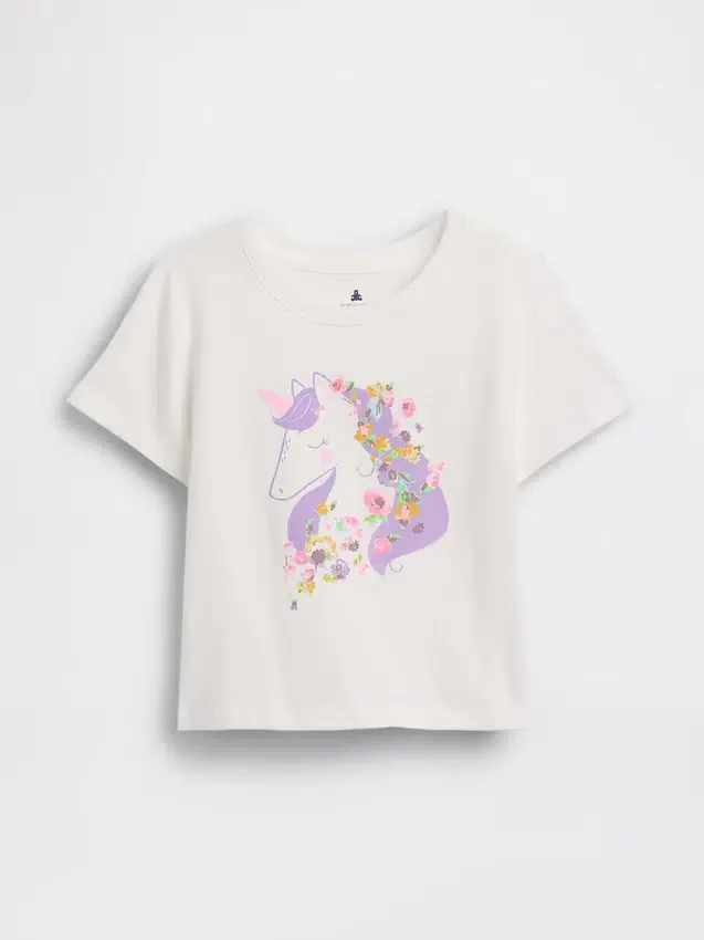 Camiseta con estampado para bebés y niños, combinable