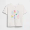Camiseta con estampado para bebés y niños, combinable