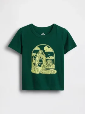 Camiseta con estampado para bebés y niños pequeños, combinable