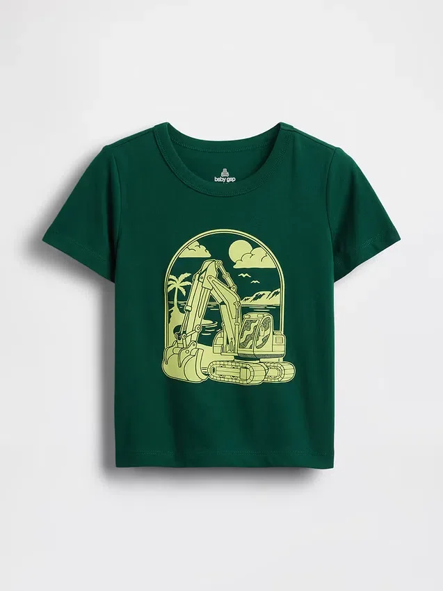 Camiseta con estampado para bebés y niños pequeños, combinable