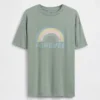 Camiseta con estampado para niños, estilo túnica oversize