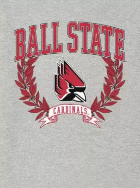 Camiseta con gráfico oscuro de los Laurels de la Universidad Ball State