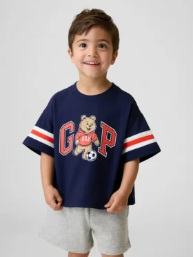 Camiseta con logo gráfico «Brannan Bear Varsity» de talla grande para Bebé y Niño