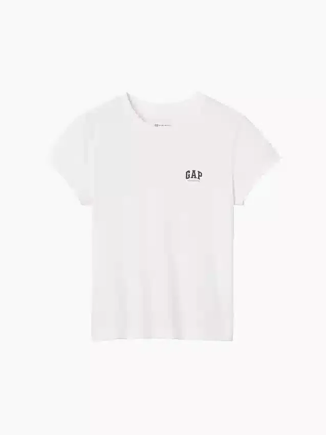 Camiseta con logotipo de algodón orgánico GAP × Victoria Beckham