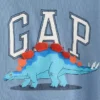 Camiseta con logotipo de dinosaurio para bebés y niños pequeños