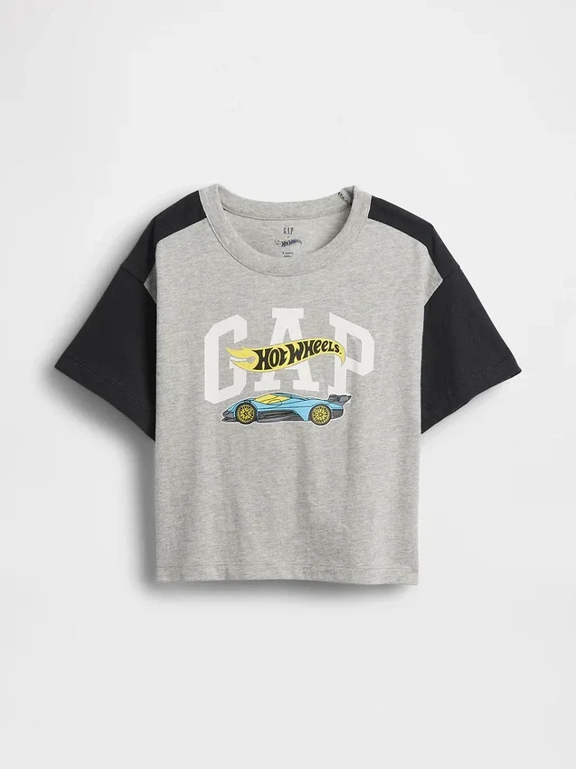 Camiseta con logotipo gráfico de Hot Wheels para bebés y niños