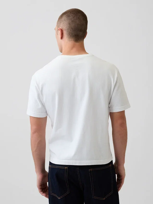 Camiseta corta de peso pesado para adultos