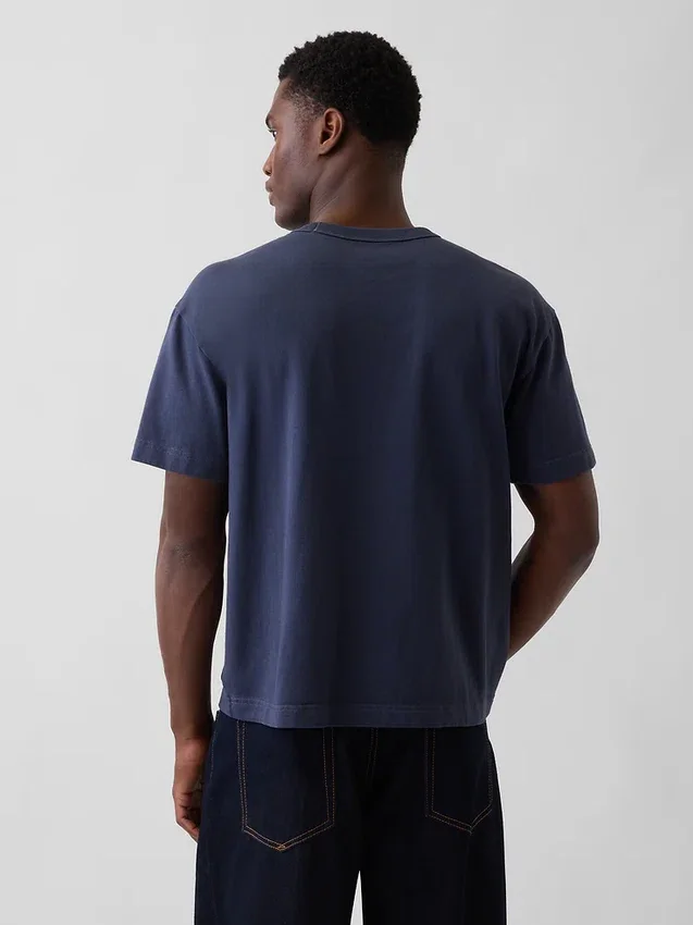 Camiseta corta de peso pesado para adultos