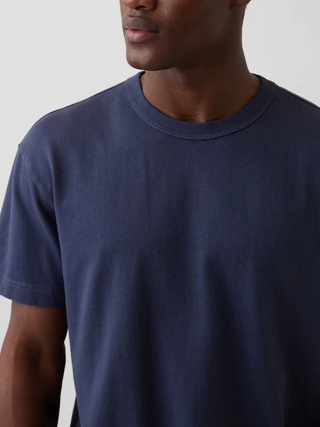 Camiseta corta de peso pesado para adultos
