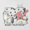Camiseta corta y holgada con diseño de MTV Cats para niños