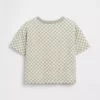 Camiseta cuadrada a cuadros para bebés y niños pequeños