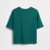Camiseta de algodón de peso pesado con costuras para niños